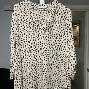 Leopard Print Dress Shirt